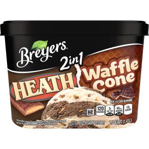 Breyers - 2n1 Heath and Waffle Cone ic