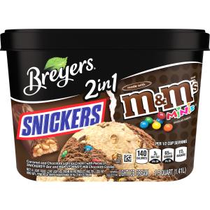 Breyers - 2n1 Snickers and M ms