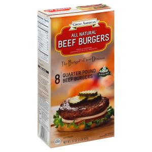 Great American - All Beef Burger 8ct