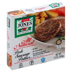 Jones - All Natura Pork Sausage Patty