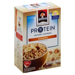 Quaker - Banana Nut Protein Instant Oatmeal