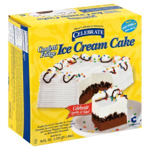 Celebration - Confetti Fudge Ice Cream Cake