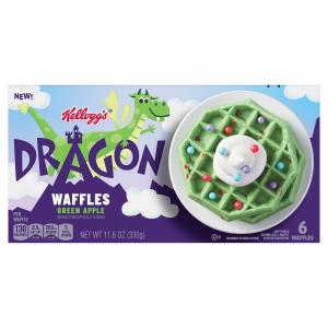 kellogg's - Dragon Waffles Green Apple