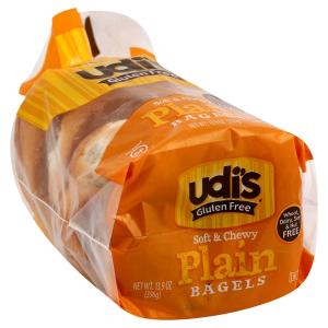 udi's - Gluten Free Plain Bagels 5ct