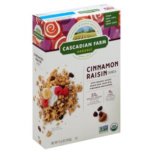 Cascadian Farm - Cinnamon Raisin Whole Grain Cereal