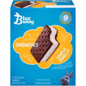 Blue Bunny - ic Sandwiches Vanilla