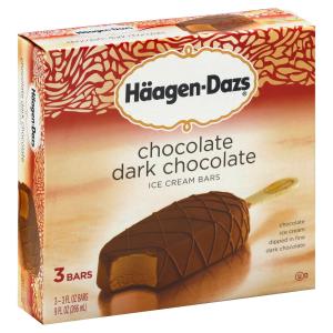 haagen-dazs - Ice Cream Choc Dark Bar 3ct