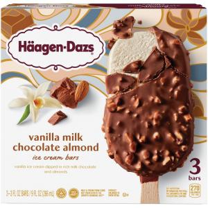 haagen-dazs - Ice Cream Vanilla Almond Bar 3ct