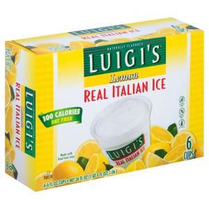 luigi's - Ices Lemon 6 pk