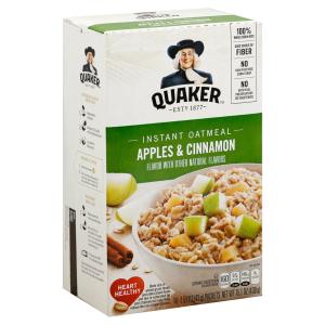 Quaker - Instant Oatmeal Appl Cinnamon