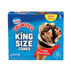 Drumstick - Triple Chocolate King Cone 5ct