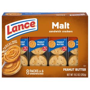 Lance - Malt Peanut Butter Sandwich Crackers