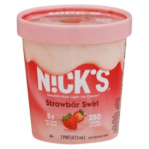Nick's - Strawberry Swirl Ice Cream