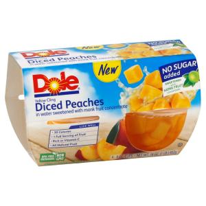 Dole - Nsa Peach Fruit Bowl 4pk