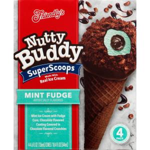 friendly's - Nutty Buddy Super Scoops Mint Fudge Ice Cream Cones