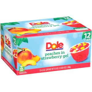 Dole - Peaches in Strawberry gl 12ct