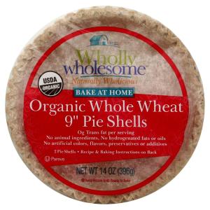 Wholly Wholesome - Pie Shell Whl Wht 9in 2pk