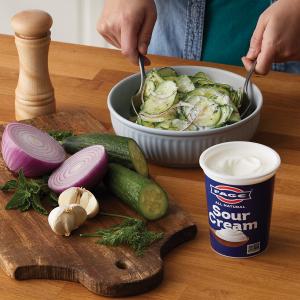 Sour Cream Cucumber Salad - Fage