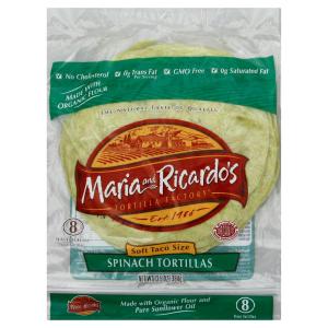 Maria & Ricardo's - Tortilla 8in Spinach