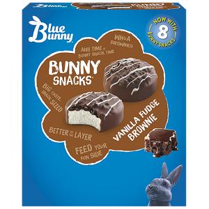 Blue Bunny - Vanilla Fundge Brownie Bunny Snacks